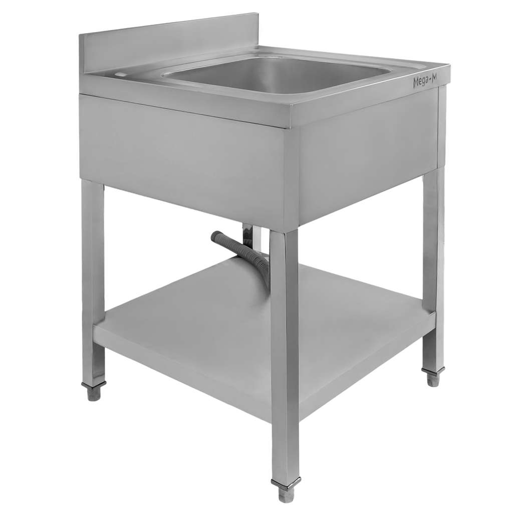 Mega-M 60x70x85 lavello gastronomico 1 vasca inox sifone