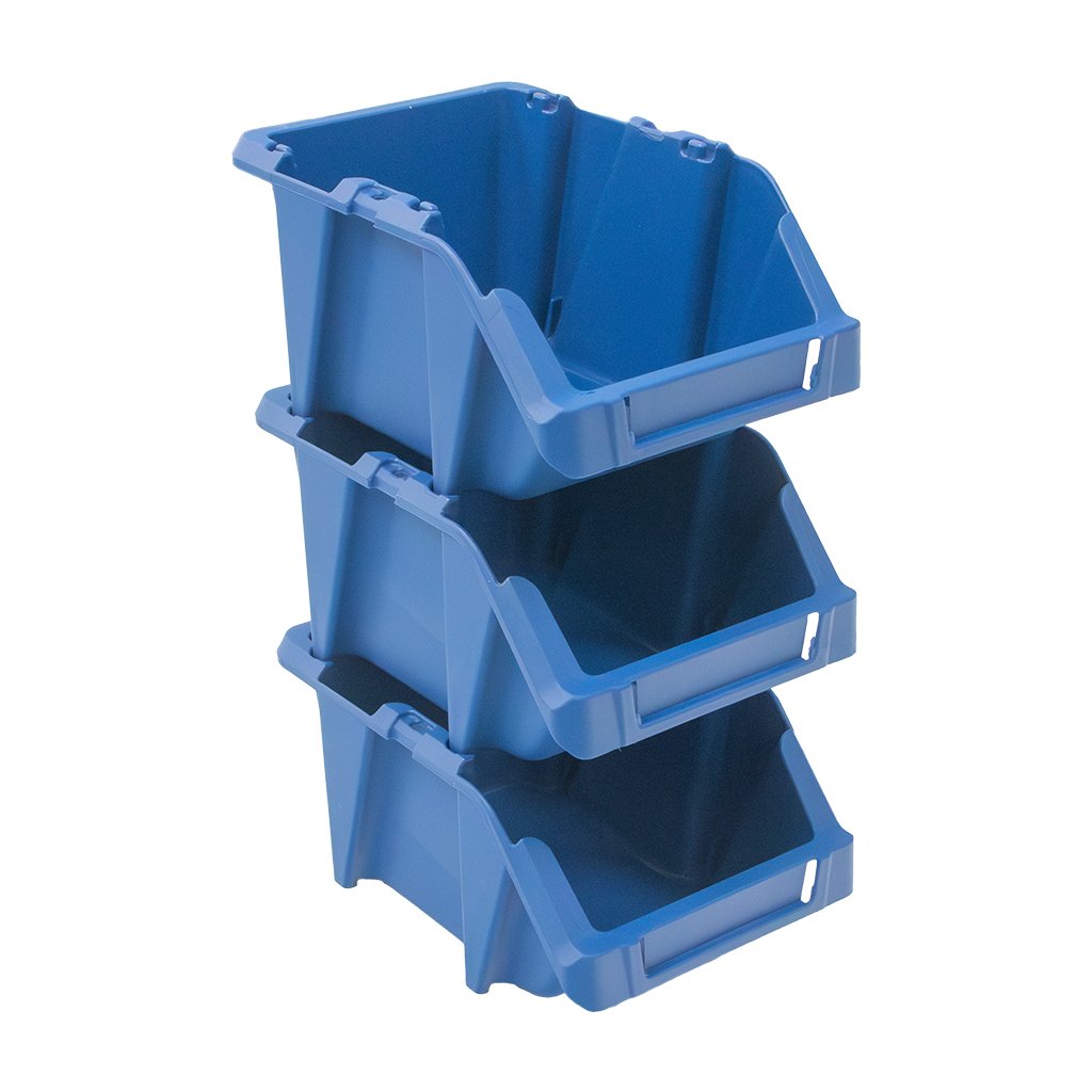Mega-M M Cassetta Magazzino 20x30x13 cm Blu 5 pz Plastica