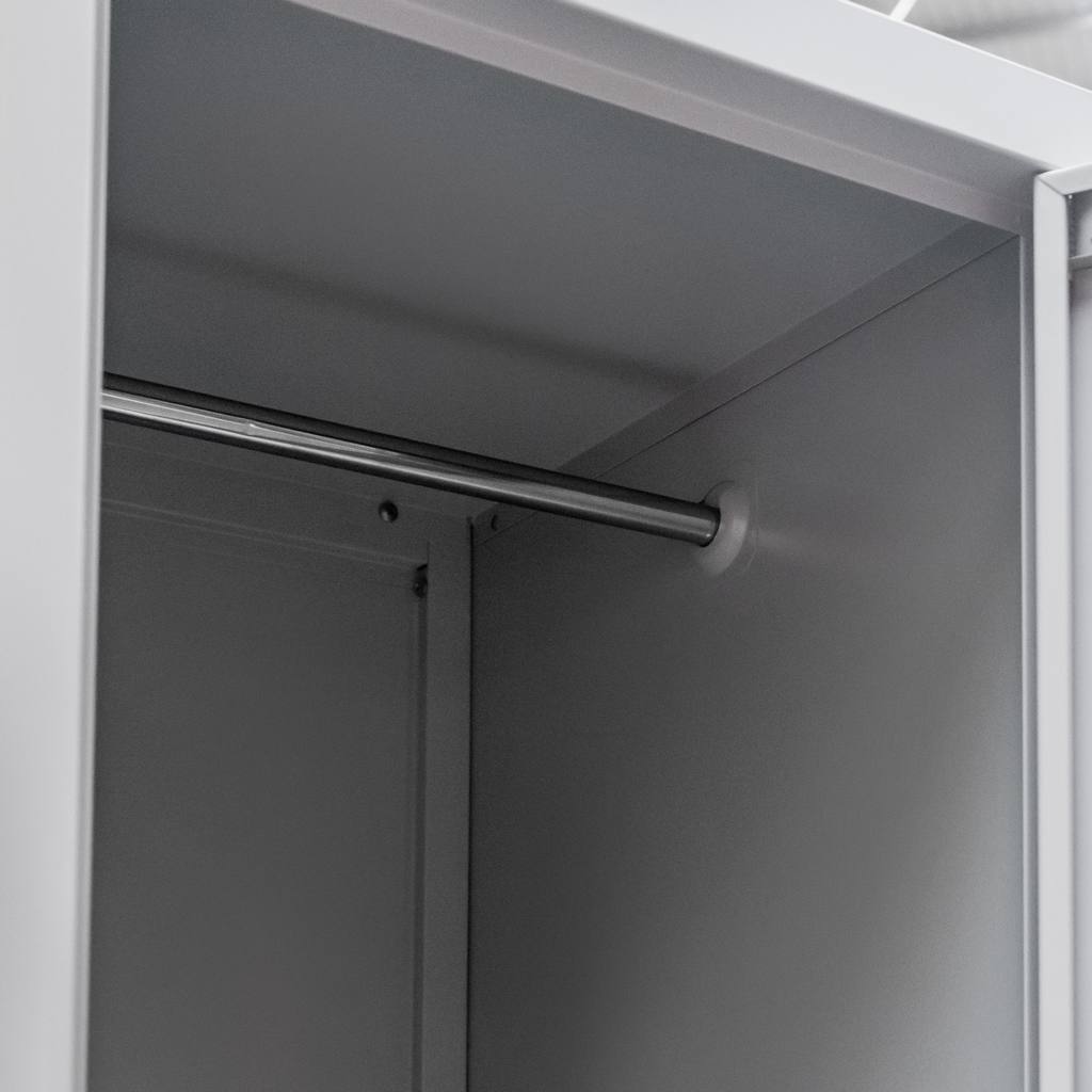 Mega-M armadietto spogliatoio 4 vani 80x50x180 cm grigio