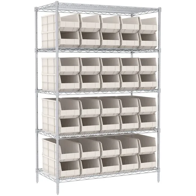 Akro-Mils AWS244830348BE scaffalatura 5 ripiani 42 bin