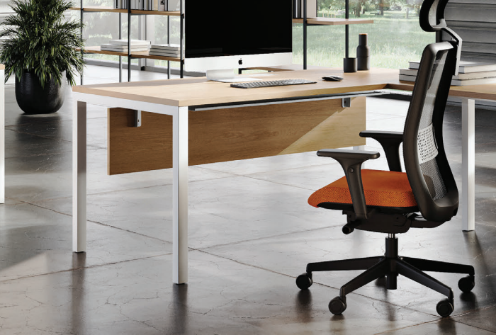 Agosistem Klever Scrivania Ufficio Bianca Made in Italy