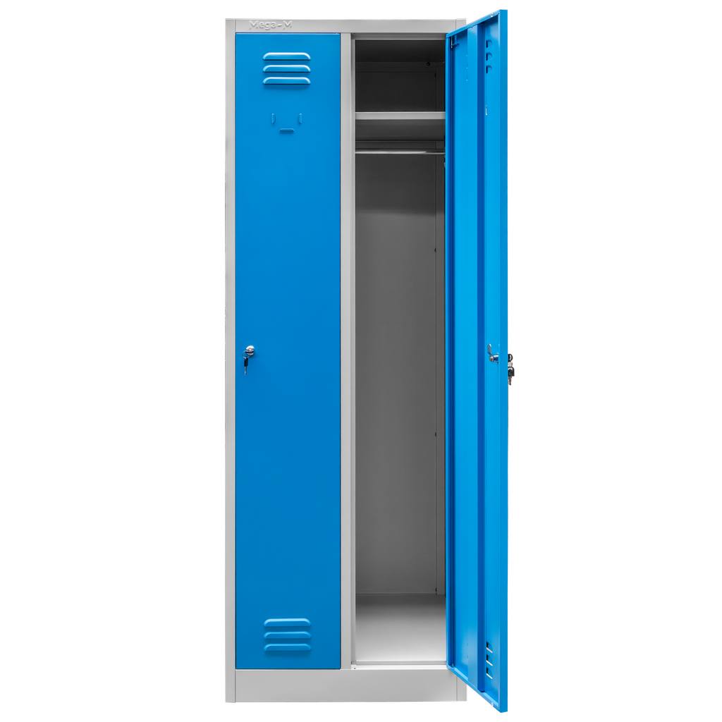 Mega-M Armadietto spogliatoio 2 ante S-60 grigio/blu