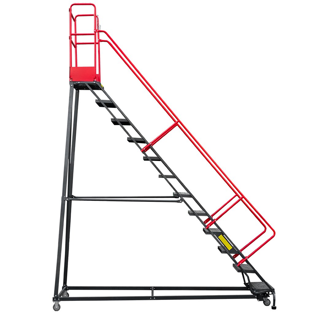 Mega-M H-306 scala magazzino 12 gradini con piattaforma