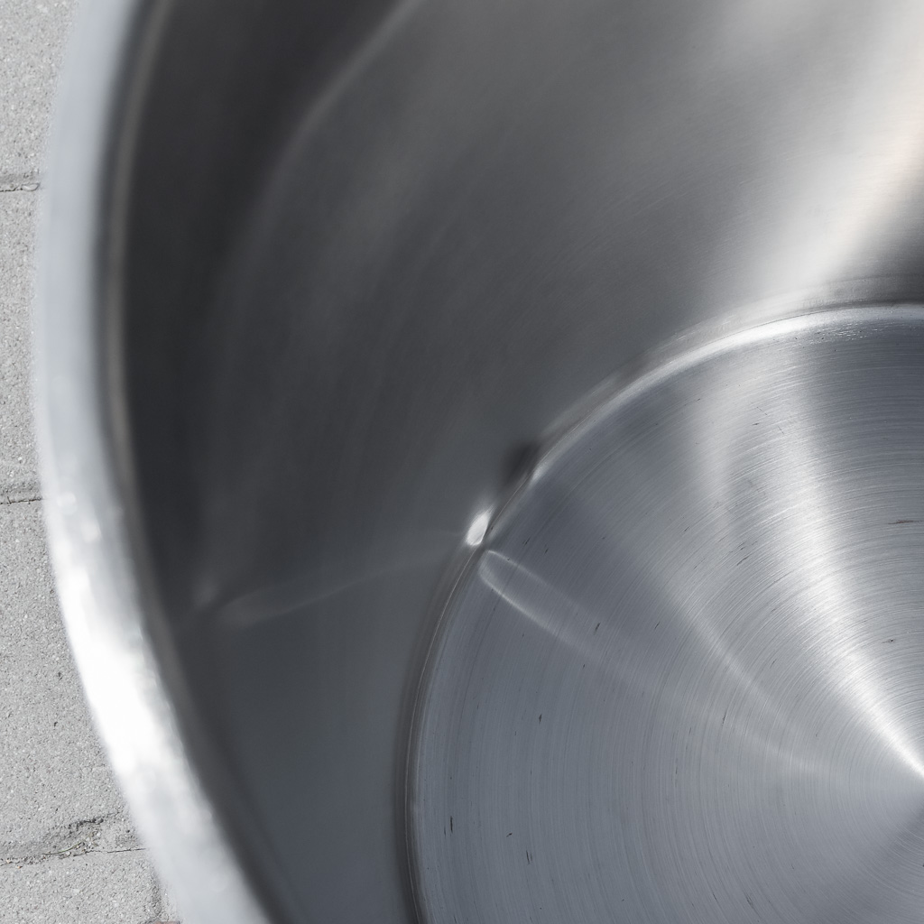 Mega-M Pro pentolone acciaio inox 143 L 55x60 cm con coperchio