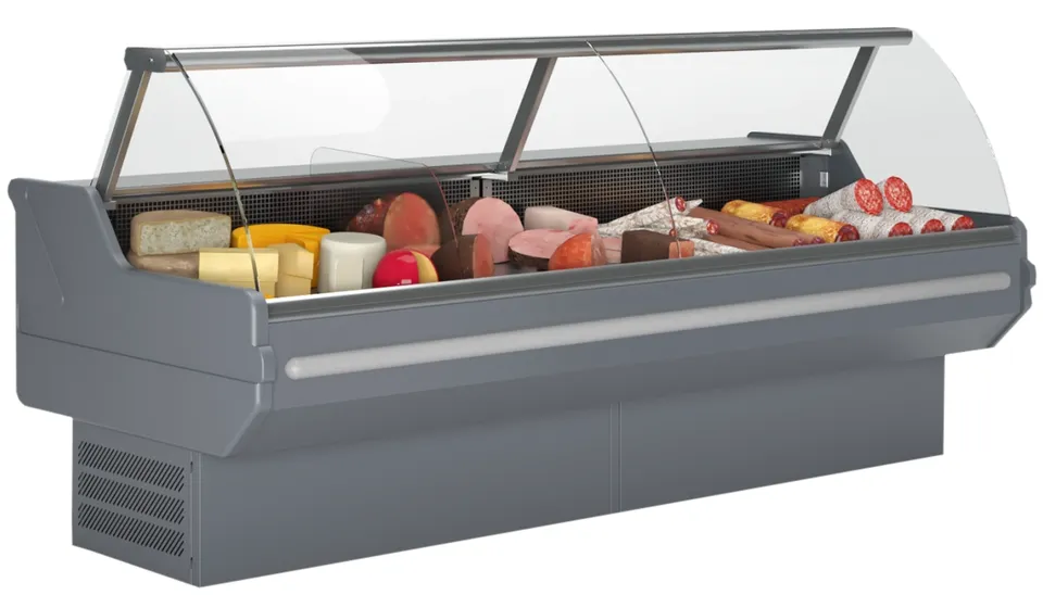 ES System K Diuna 2.5 banco frigorifero 250 cm vetro curvo