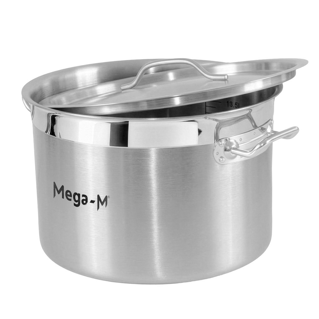 Mega-M Pro Pentola Acciaio 17L 32x22 cm Induzione