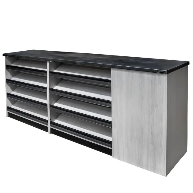 Mega-M H-113 banco cassa negozio 260 cm olmo liberty