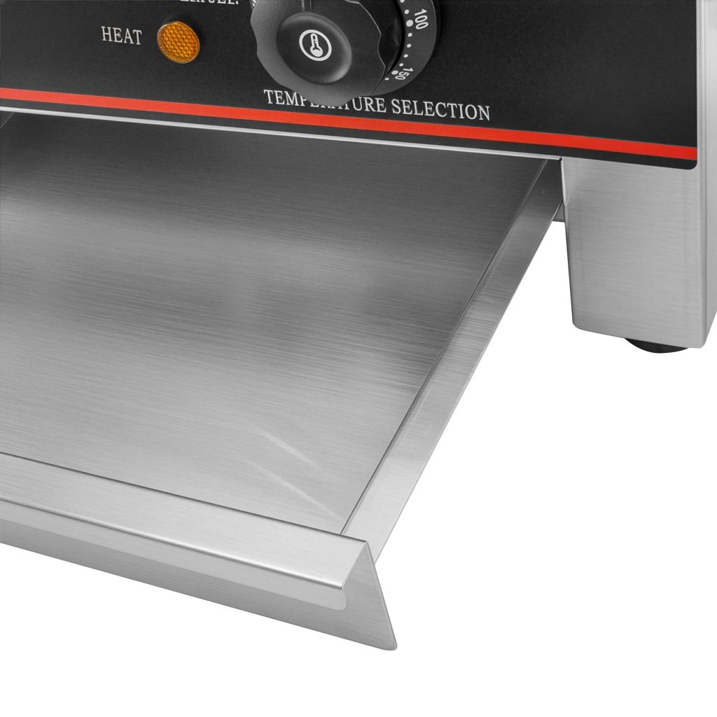 Mega-M crepiera elettrica 40 cm 3 kW con cassetto