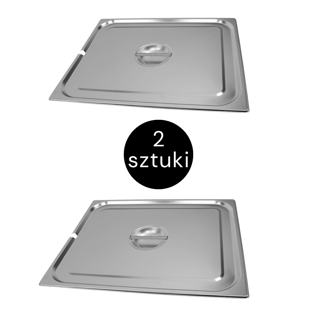 Mega-M GN 2/1 coperchio inox 65x53 foro set 2 pz