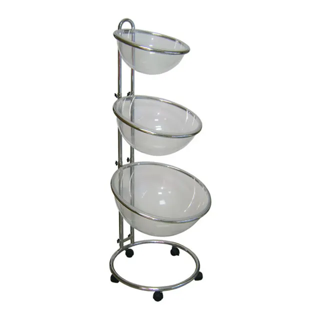 Agosistem Tripla Cesta Plexiglass espositore 40/50/60 cm