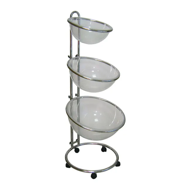 Agosistem Tripla Cesta Plexiglass espositore 40/50/60 cm