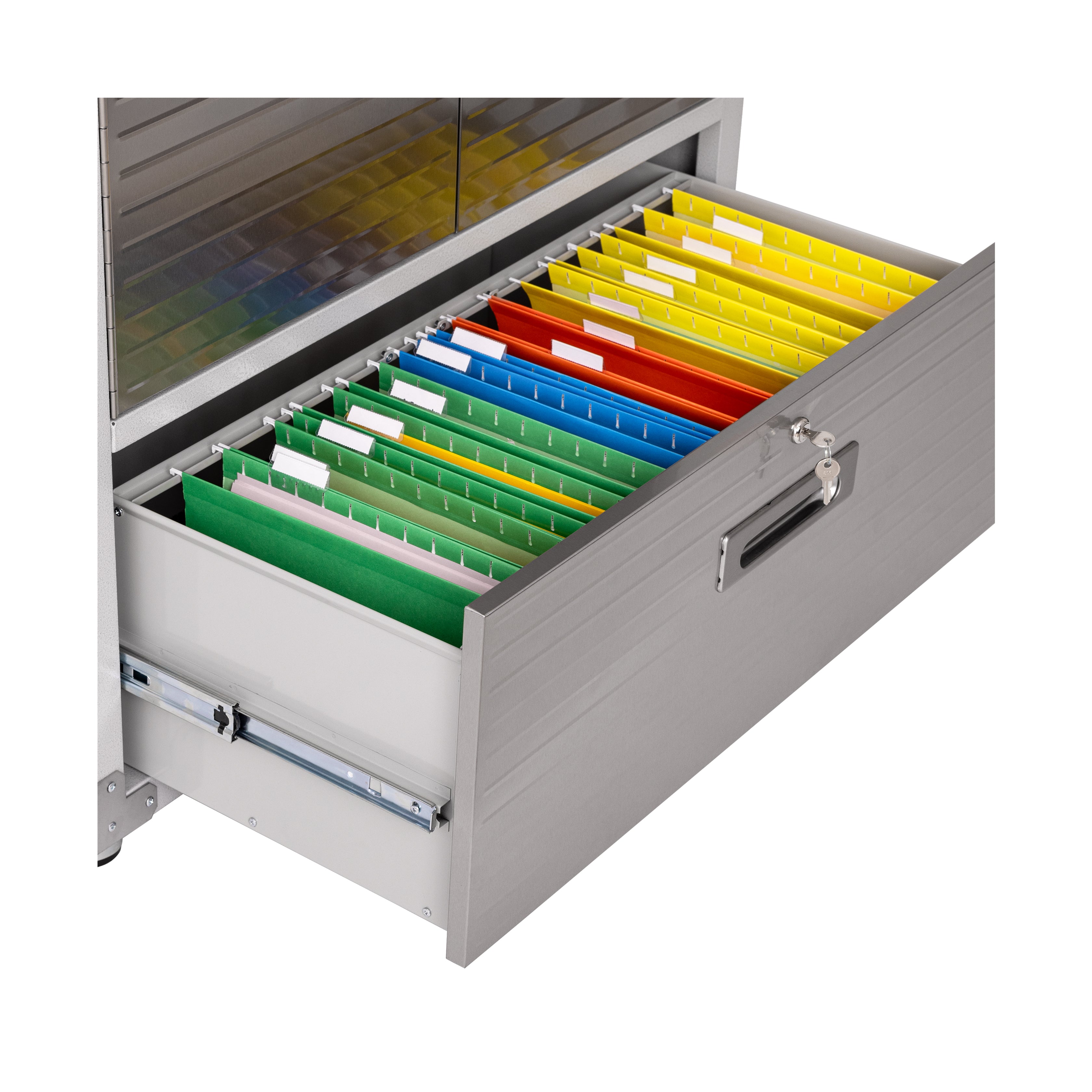 Seville Classics UltraHD UHDK16259B Armadio Metallo Granite con Cassetto