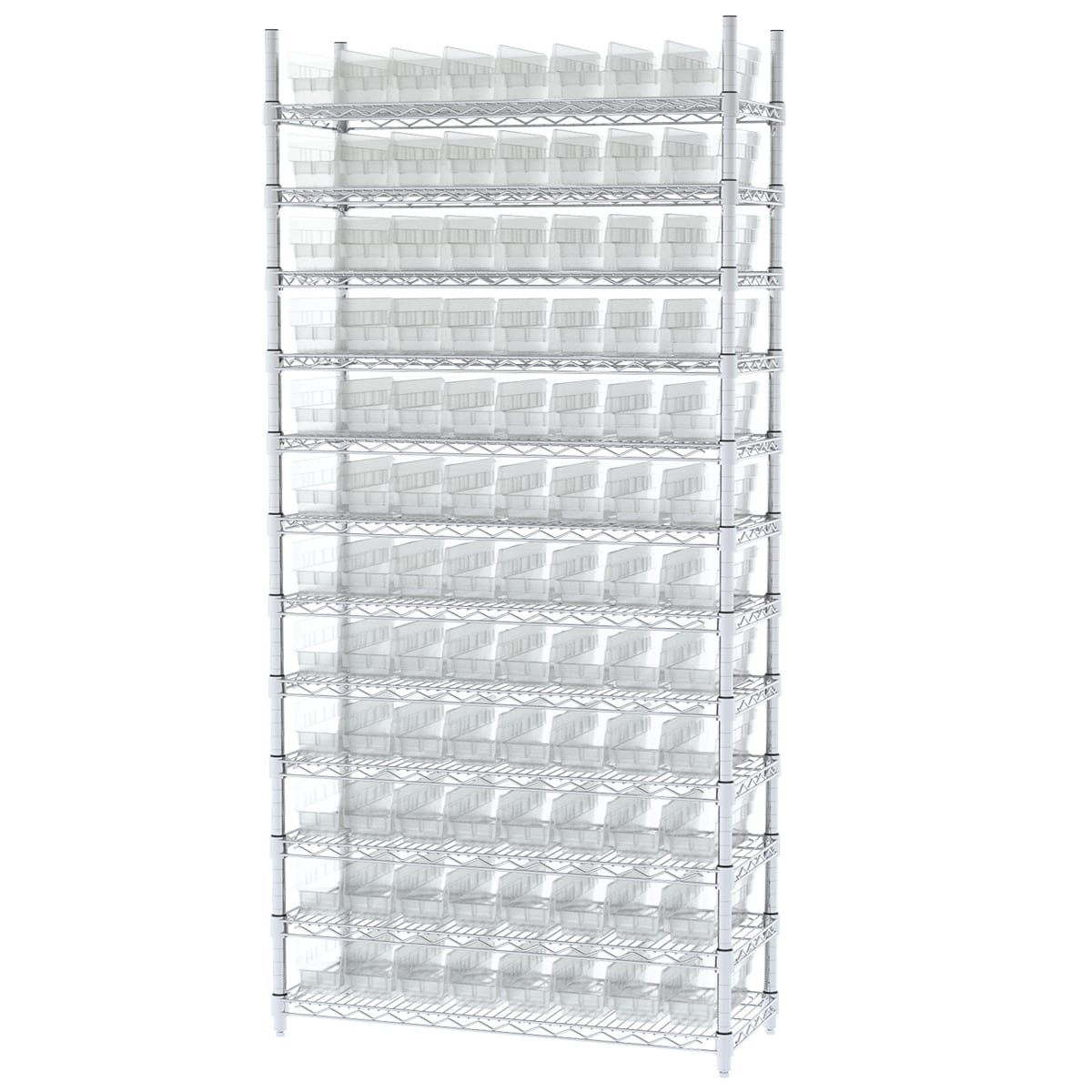 Akro-Mils AWS143630120 scaffale filo 91 cm con 96 box