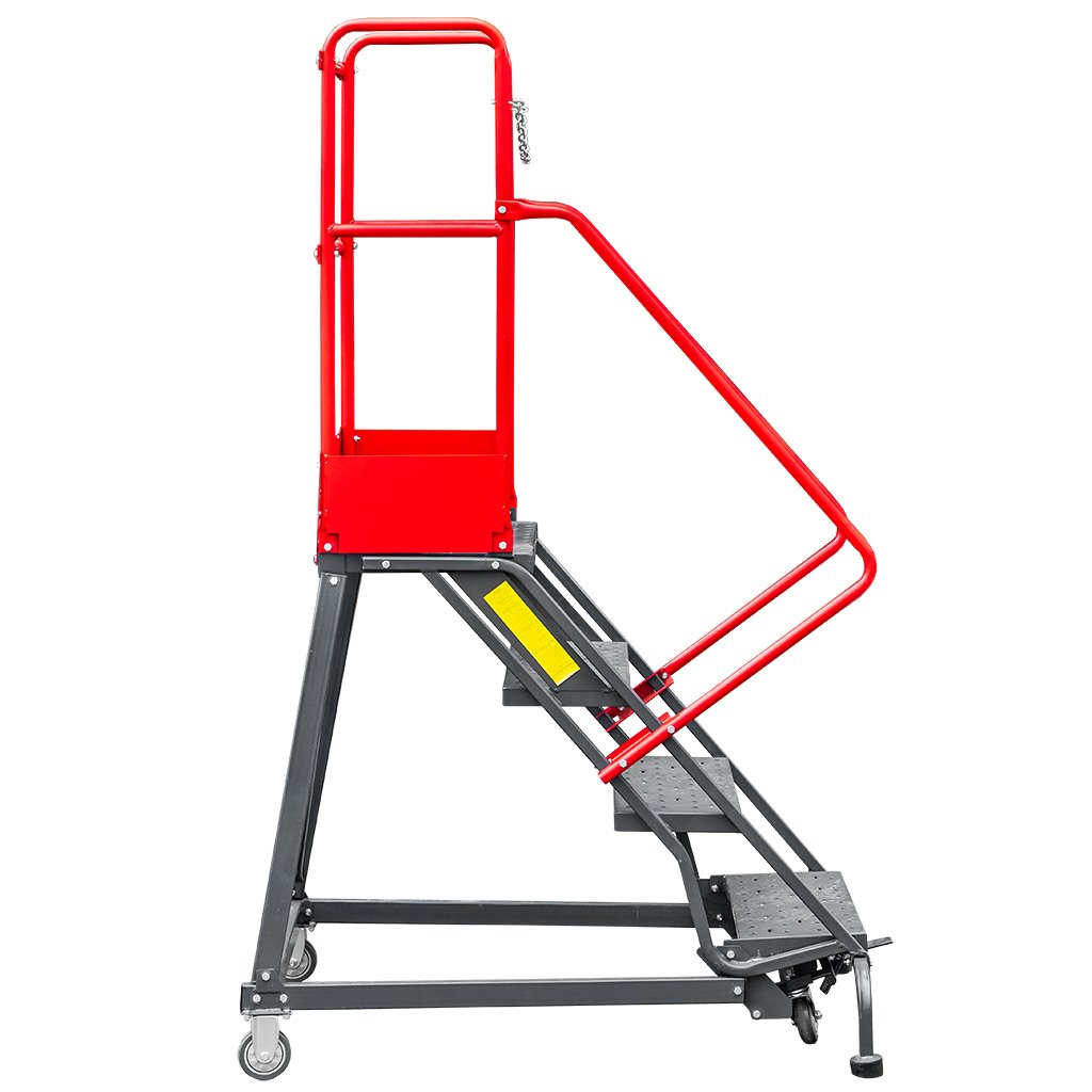 Mega-M H-102 scala magazzino 4 gradini con piattaforma