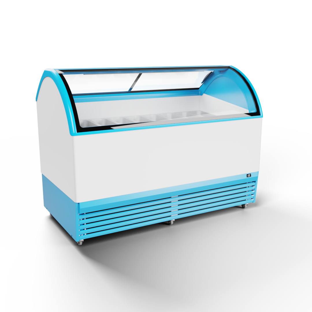 Juka M18Q+ 18 GN conservatore gelati -14/-23C vetro curvo