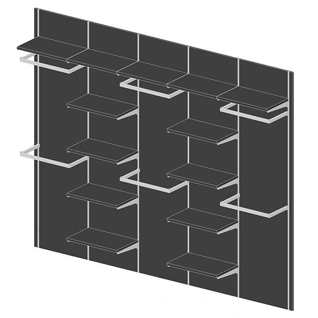Agosistem Sistema 58 Kit 15 parete attrezzata L.300 cm