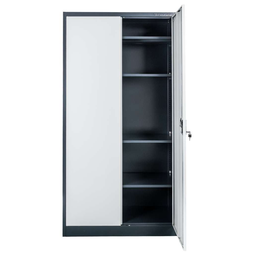 FURVERO W-101 G/S Armadio Ufficio 90x40x185 Grafite