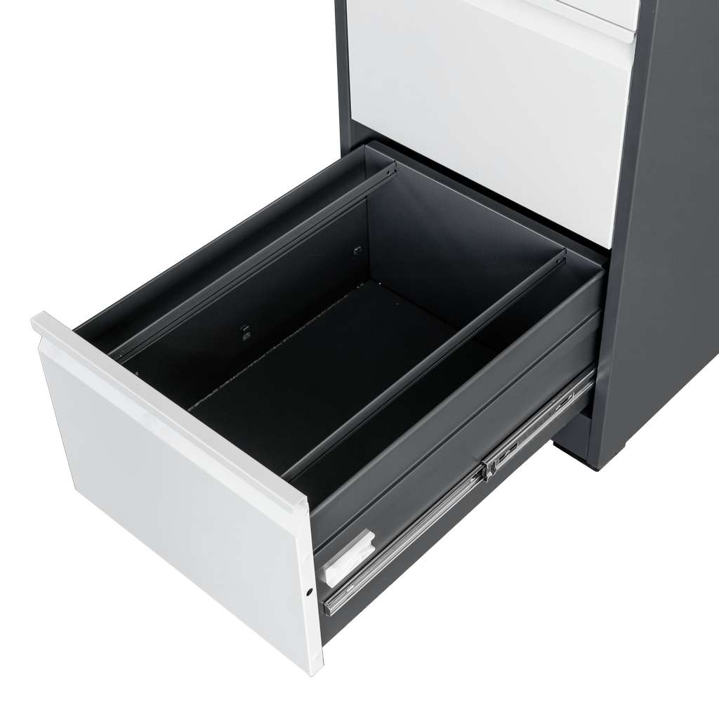 Furvero W4S Schedario Ufficio 4 Cassetti Grafite Grigio