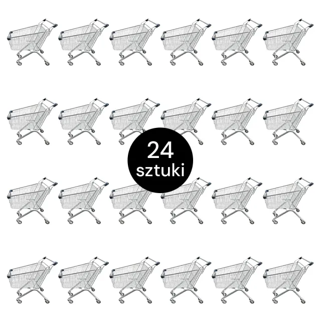 Mega-M YR carrello spesa 125 L set 24 pezzi