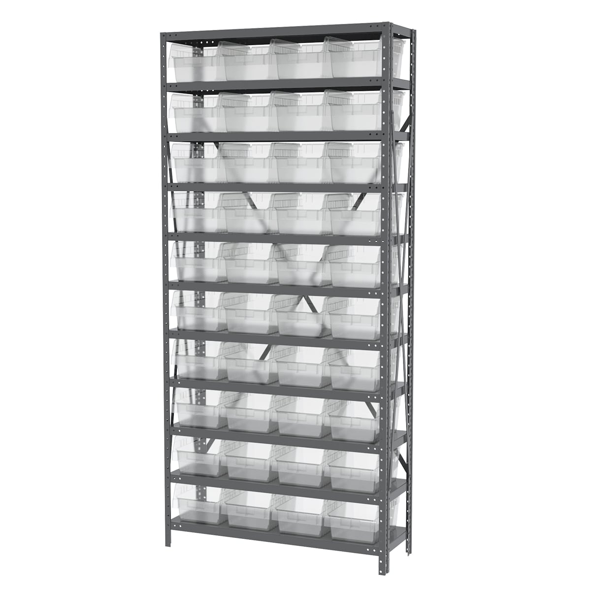 Akro-Mils ShelfMax AS1279080 scaffale metallo 11 ripiani 40 box