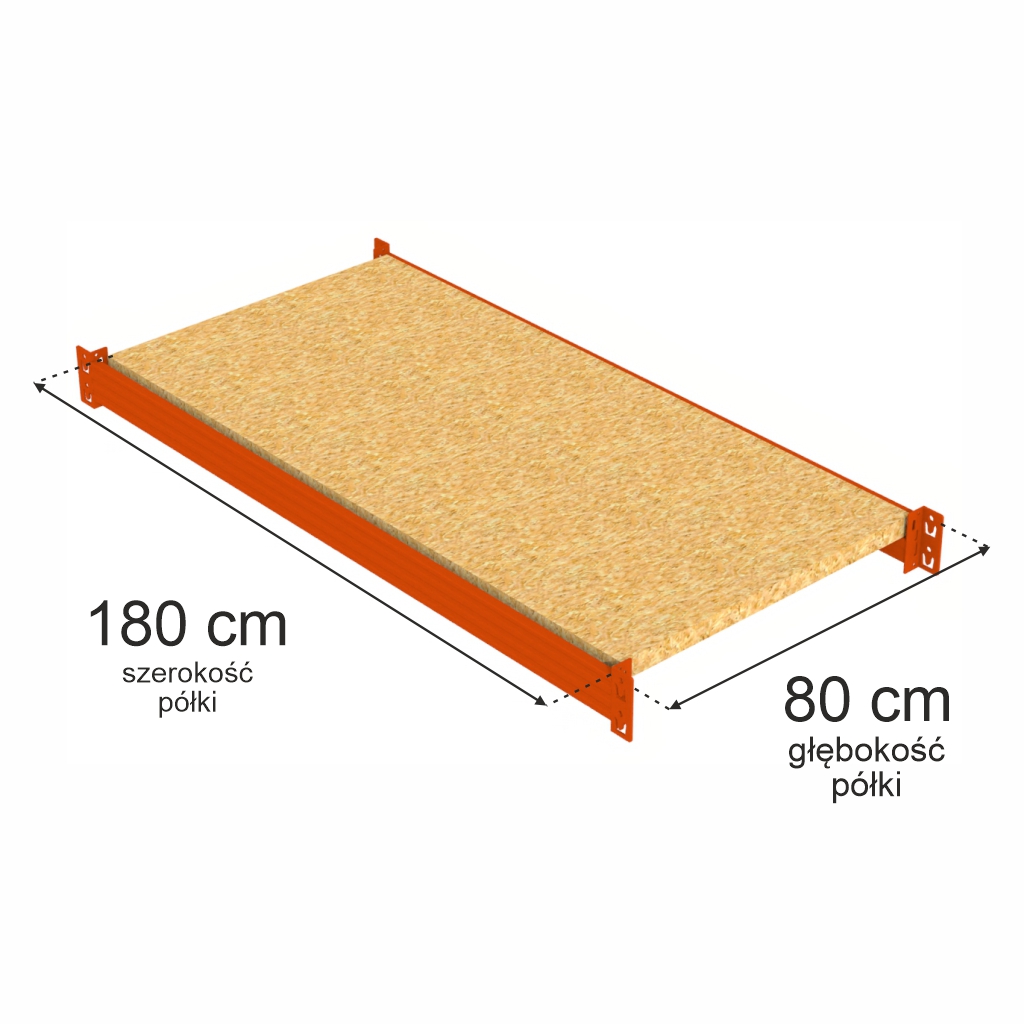 Mega-M XR ripiano scaffale 180x80 cm truciolare 450 kg