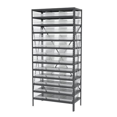 Akro-Mils AS1879178 scaffale metallo 13 ripiani 36 cassette
