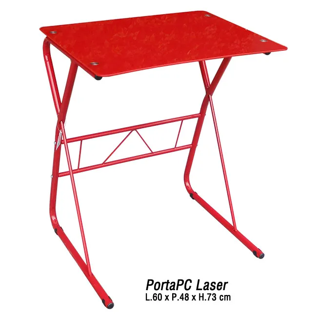 Agosistem Laser tavolino vetro rosso 60x48x73 cm
