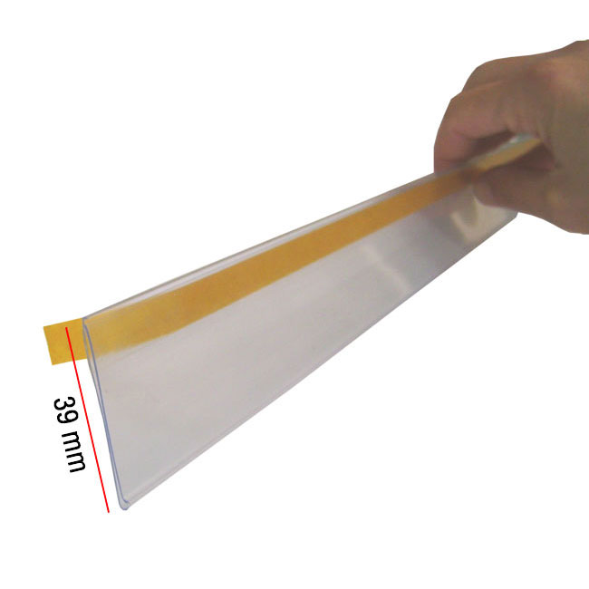 Agosistem portaprezzi adesivo 120 cm per piano