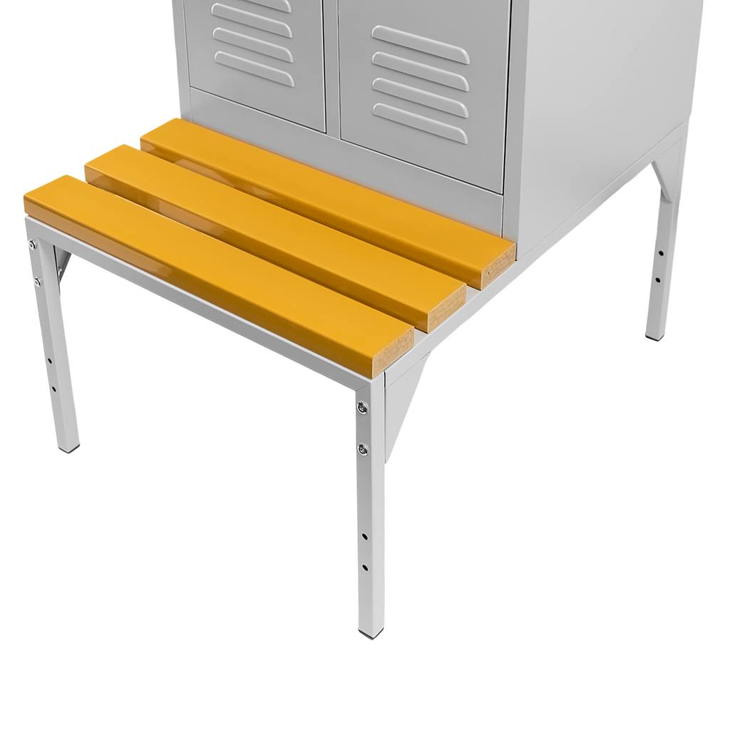 Mega-M S-60 cm armadio spogliatoio 2 ante grigio con panca