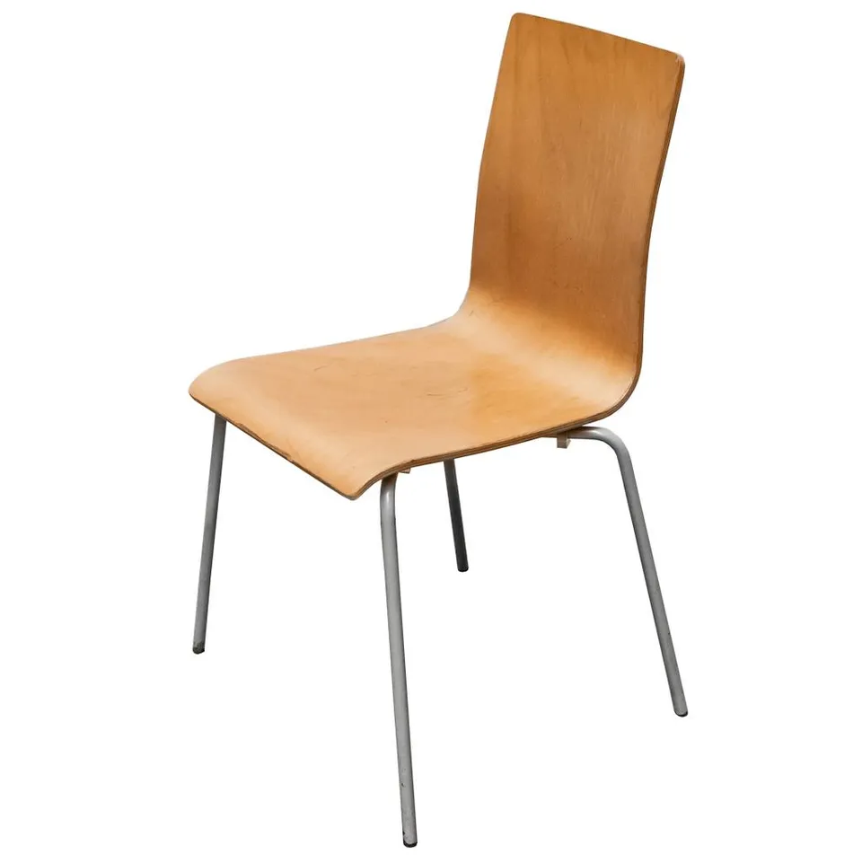Sedia mensa compensato telaio grigio H 85 L 40 P 50 cm