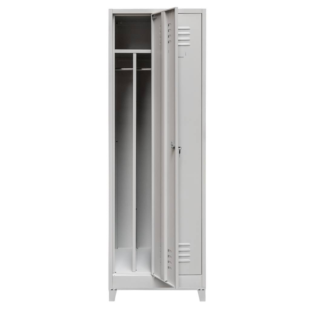 Mega-M armadietto spogliatoio 2 ante 60 cm grigio su gambe