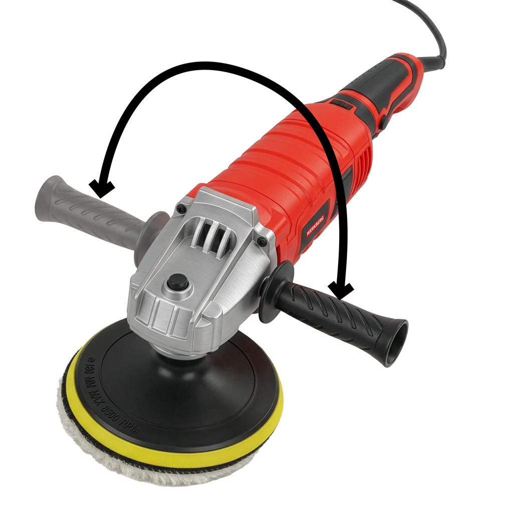 Werkberg POLKQ101 Lucidatrice auto 150 mm 1050W 7 velocità