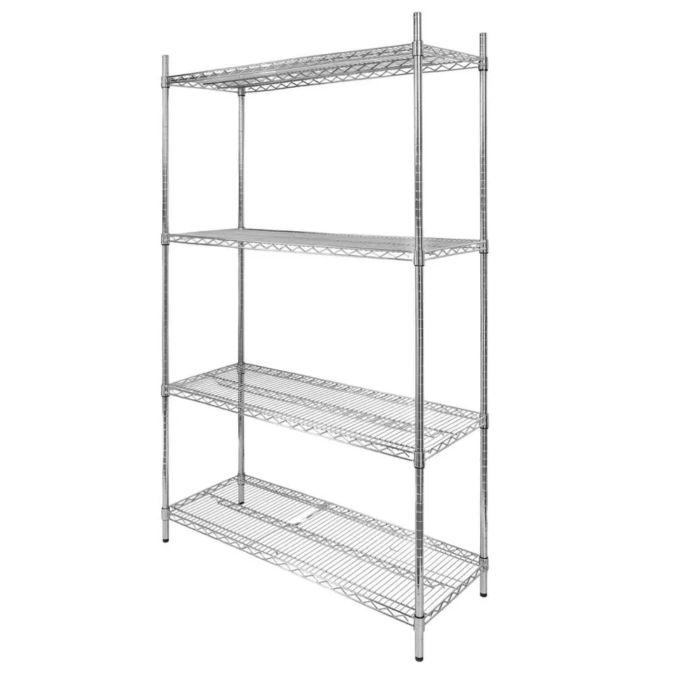Mega-M 90x45x180 scaffale cromato 4 ripiani in filo