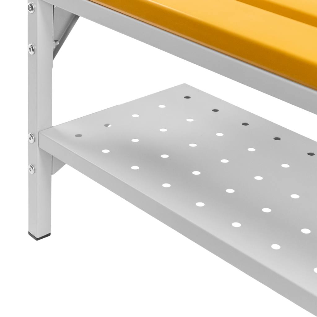 Mega-M panca spogliatoio WPC 80x80x43 cm portascarpe
