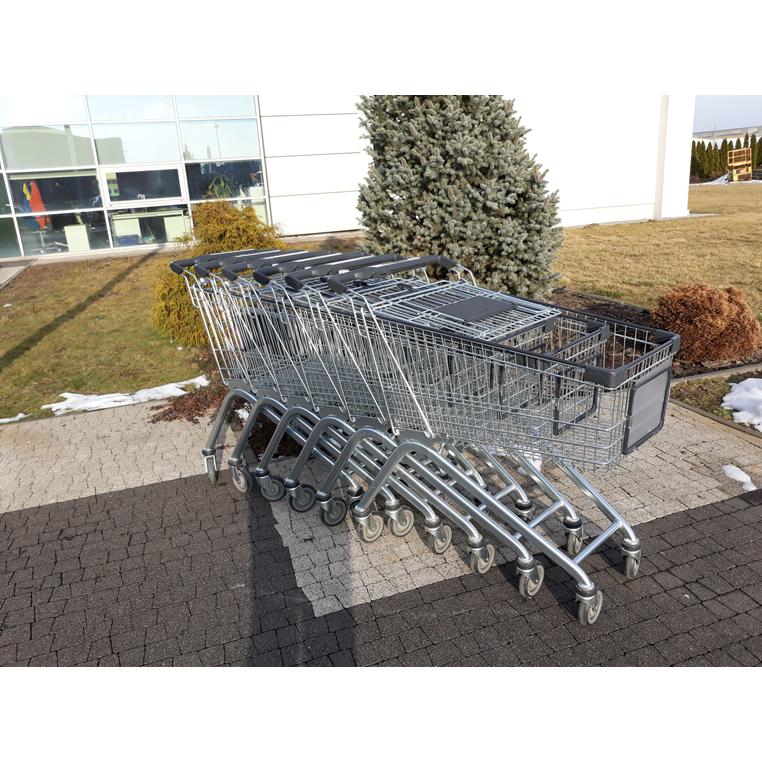 Wanzl P130L carrello spesa 130 L con seggiolino blu