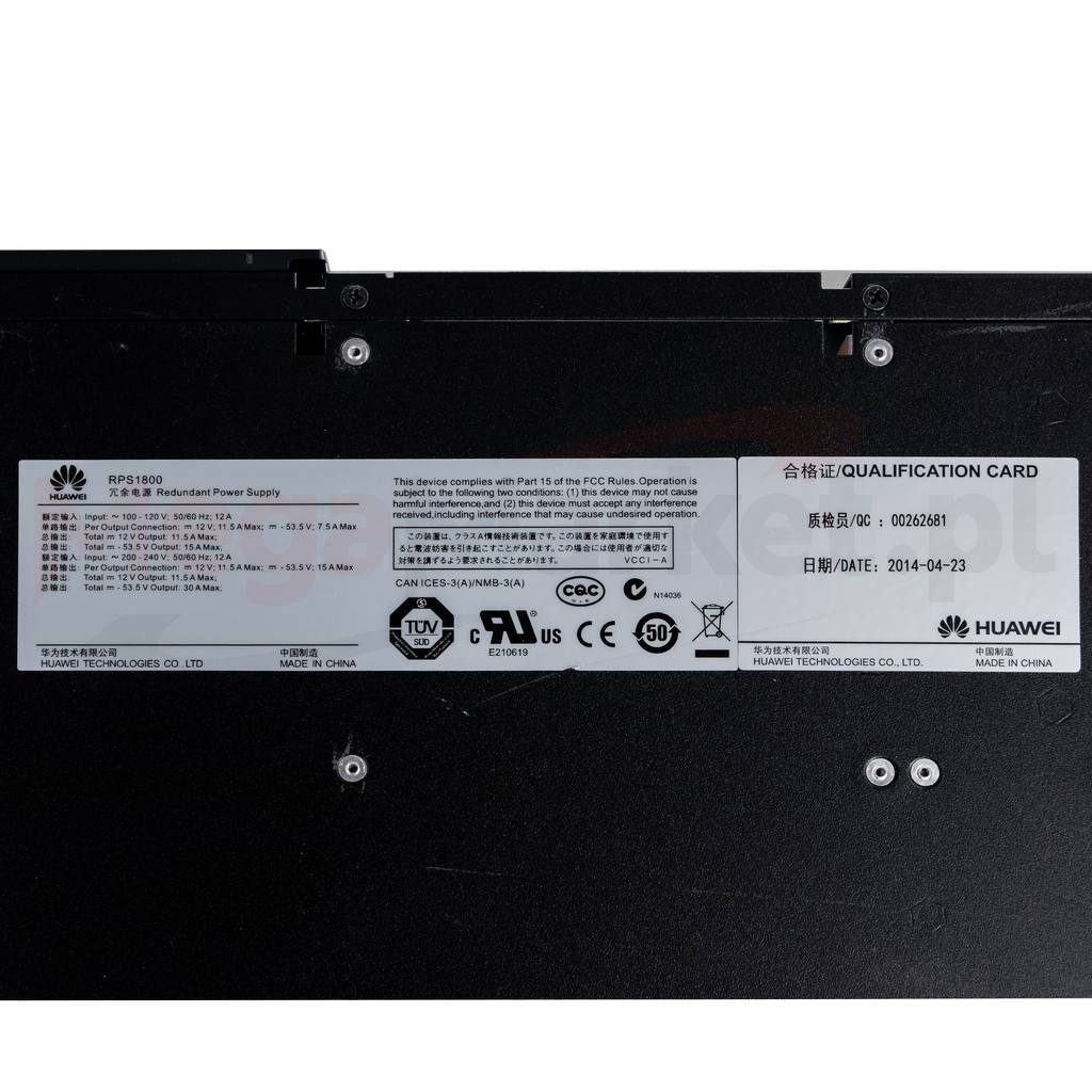 Huawei RPS1800 alimentatore ridondante per switch rete