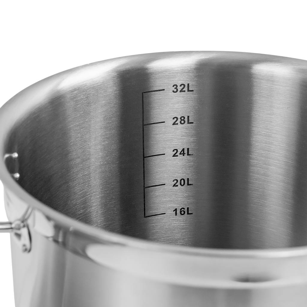 Mega-M Pro pentola acciaio inox con coperchio 36 L 36x36 cm