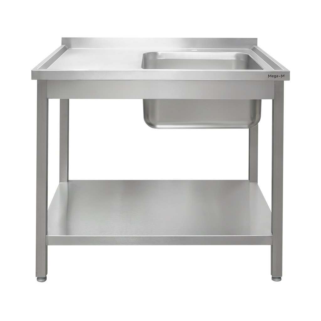 Mega-M 100x60x85 lavello gastronomico vasca destra inox