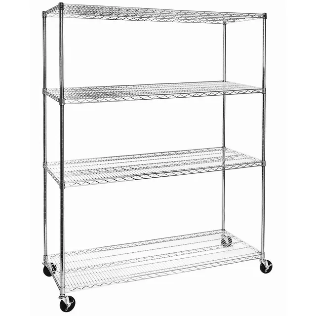 Seville Classics UltraDurable scaffale 4 ripiani 152x61 cm portata 363 kg