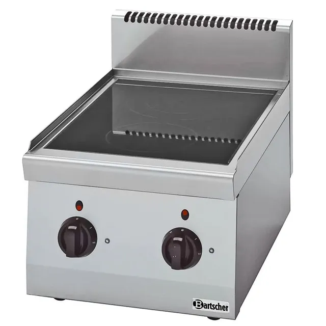 Bartscher 131800 piano induzione 2 fuochi 4,3 kW ceramica
