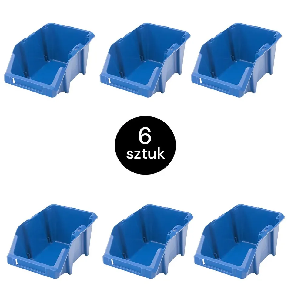 Mega-M S cassetta magazzino blu 15,5x25x12 cm 6 pezzi