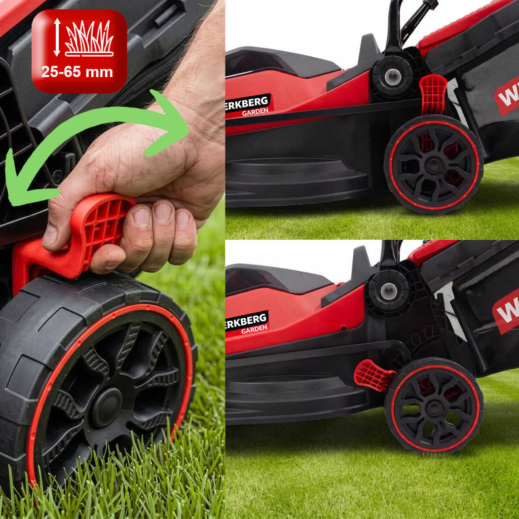 Werkberg Garden rasaerba batteria 33 cm 2x20V
