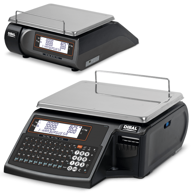 Dibal D-545S A bilancia etichettatrice 15 kg doppio display