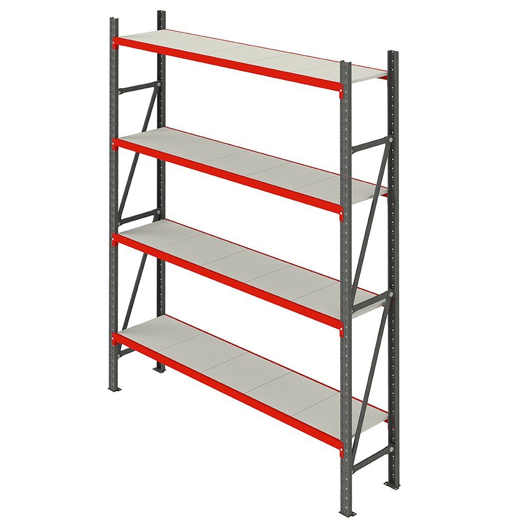 Mega-M Fortis Scaffale Metallo 240x267x50 4 Ripiani