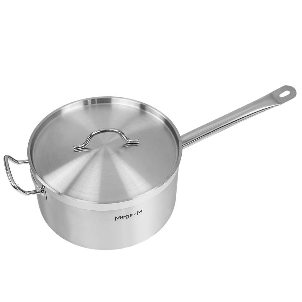Mega-M PRO casseruola acciaio con coperchio 8L 26 cm