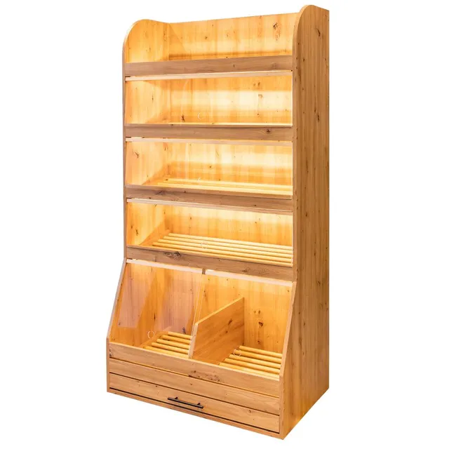 Mega-M scaffale pane plexi LED 205x100 rovere artisan