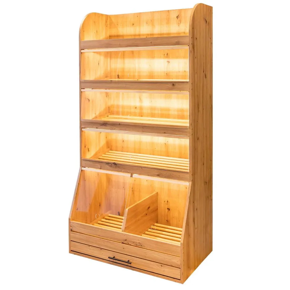 Mega-M scaffale pane plexi LED 205x100 rovere artisan