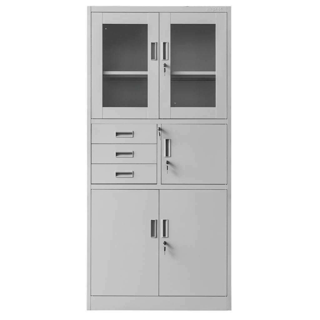 Mega-M Wenus armadio ufficio metallo vetrina 90x40x185 cm
