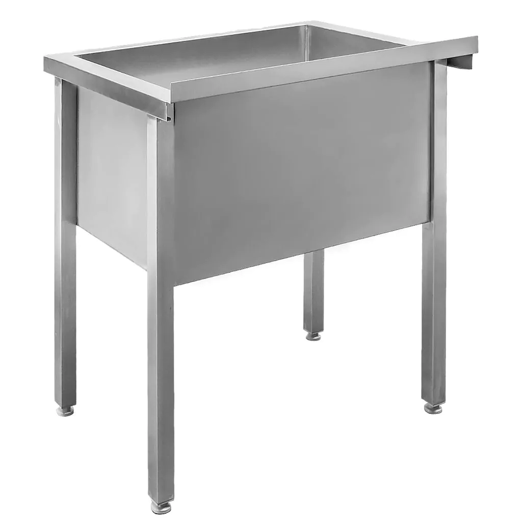 Mega-M lavello inox 1 vasca saldato 70x70x85 cm gastronomia