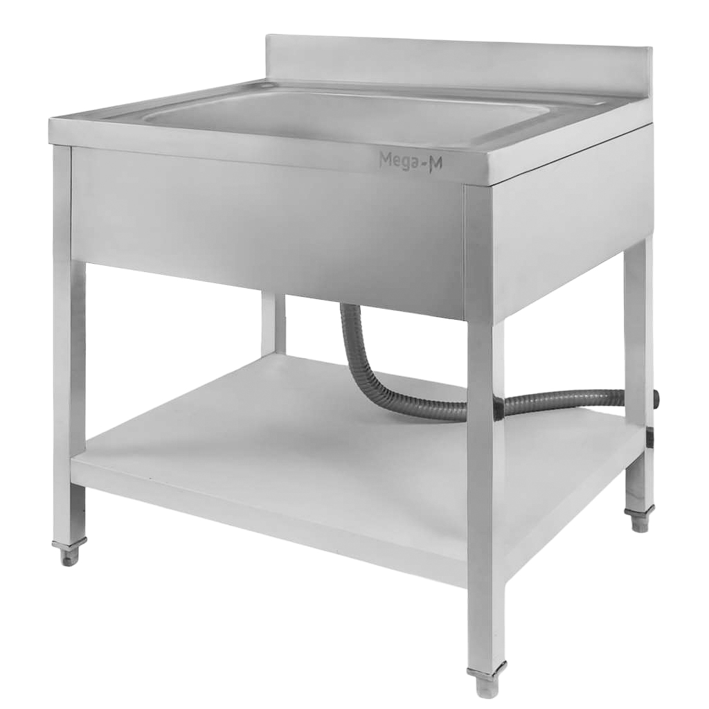 Mega-M lavello gastronomico 1 vasca 80x70x85 cm inox